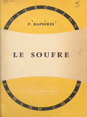 cover image of Le soufre